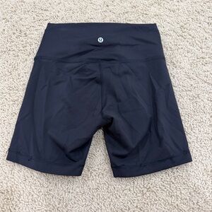 Lululemon Black High-Waisted Biker Shorts